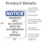 Signmission Members Only All Guests Must Be OSHA Notice Sign, Aluminum, 18in W x 24in L, 2PK OS-2PACK-NS-A-1824-V-14202 - alternate 3